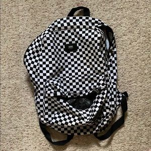 Vans checkerboard book bag